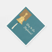 Ringing Cancer Bell, beendet Behandlung Serviette (Ecke)