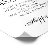 Ringjagd Brautparty Blumenzwiebelfest Poster (Ecke)