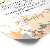 Ringjagd Brautparty Blumenzwiebelposter Poster (Ecke)