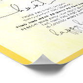 Ringjagd Sonnenblumen Brautparty Spielzeichen Poster (Ecke)