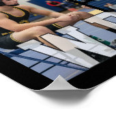 Ringkampf-Absolventen-Abschluss 18 Foto-Collage Poster (Ecke)