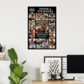 Ringkampf-Absolventen-Abschluss 18 Foto-Collage Poster (Heimbüro)