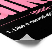 Ringkampf-Definition wie ein normales Mädchen, abe Poster (Ecke)