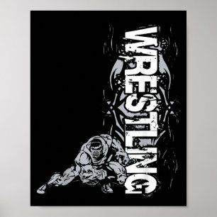 Ringkampf Grafik Starker Ringer Für Männer Frauen Poster