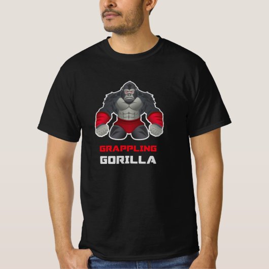 Ringkampfaffe Wrestler T-Shirt (Vorderseite)