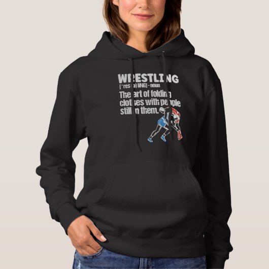 Ringkampfdefinition Ringen Hoodie (Vorderseite)