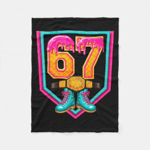 Ringkampfdrip Nummer 67 Ringkampfspieler  Fleecedecke