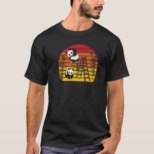 Ringkämpfende Pandas Chinesische Bambus fressende T-Shirt