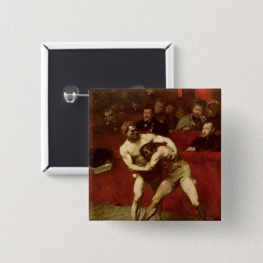 Ringkämpfer, 1875 button (Vorne & Hinten)