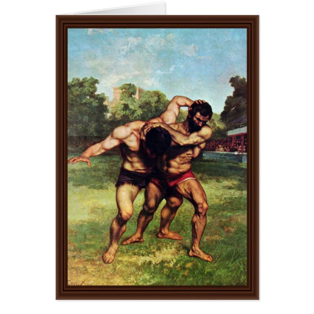 Ringkämpfer durch Courbet Gustave (Vorne)