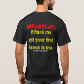 Ringkämpfer: Erste Lektion geben frei T-Shirt (Rückseite)