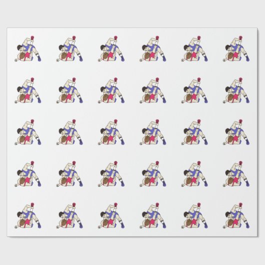 Ringkämpfer Geschenkpapier (Flach)