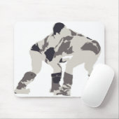 Ringkämpfer in Mongolei Mousepad (Mit Mouse)