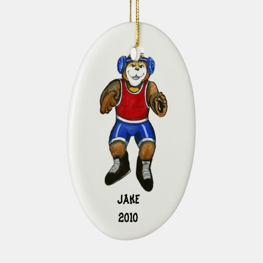 Ringkämpfer-Verzierung Keramikornament (Rechts)