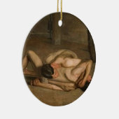 Ringkämpfer-Verzierung Keramikornament (Rechts)