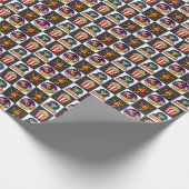 Ringkampfes Geschenkpapier (Ecke)