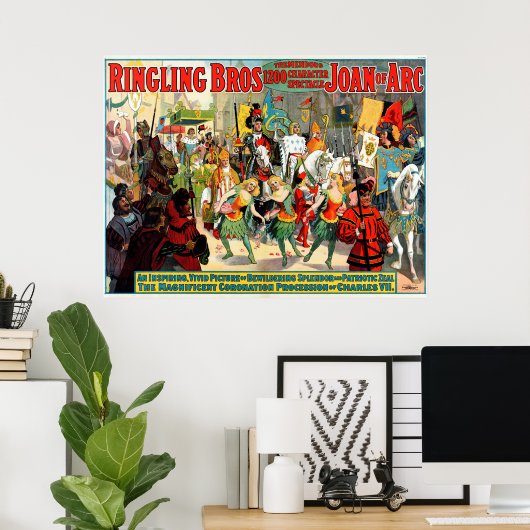 Ringling Bros: Arc-Joan Poster (Heimbüro)