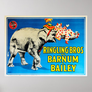 Ringling Bros Beste Show On Earth Circus Adververt Poster