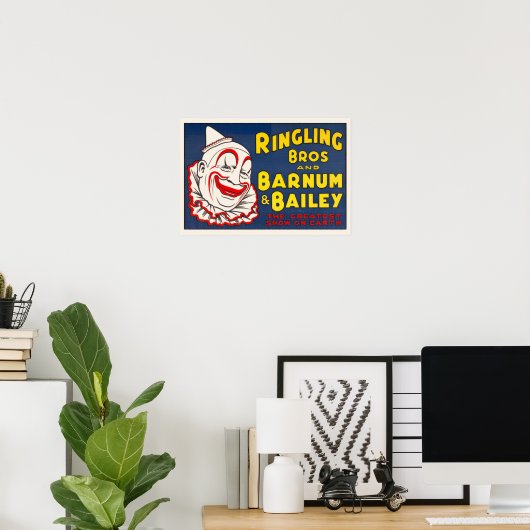 Ringling Bros Circus Clown Poster (Heimbüro)