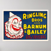 Ringling Bros Circus Clown Poster (Vorne)