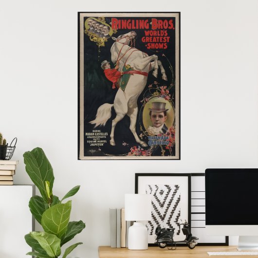 Ringling Bros Circus Vintage Poster (Heimbüro)
