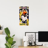 Ringling Bros feat Miss Elena Old American Circus Poster (Heimbüro)