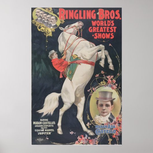 Ringling Bros. / Frau Ada Castello Poster (Vorne)