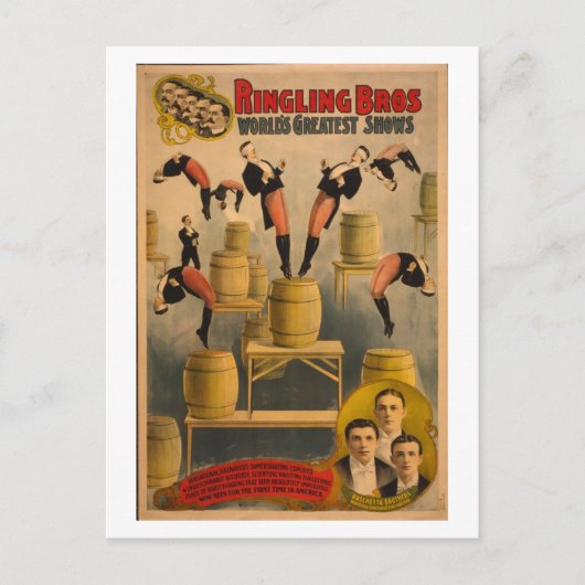 Ringling Bros. /Raschetta Bros. Postkarte (Vorderseite)