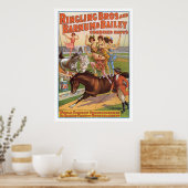 Ringling Bros. Reitenwerbung in den 1910er Jahren Poster (Küche)