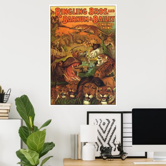 Ringling Bros und Barnum & Bailey kombinierte Show Poster (Heimbüro)