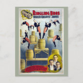 Ringling Bros Vintag Circus Postkarte (Vorderseite)