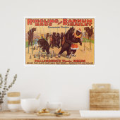 Ringling Bros. Wunderbärenwerbung in den 1920er Ja Poster (Küche)