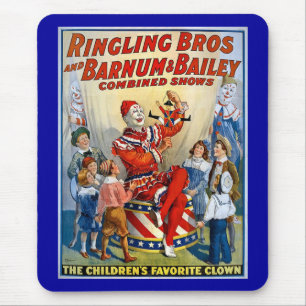 Ringling Brothers & Barnum & Bailey Vintage Clown Mousepad