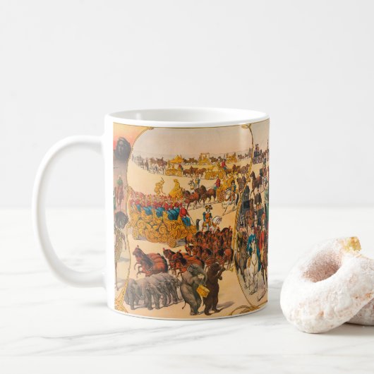 Ringling Brothers Street Karneval & Big New Parade Kaffeetasse (Mit Donut)