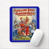 Ringling Brüder u. Barnum u. Vintager Clown Mousepad (Mit Mouse)