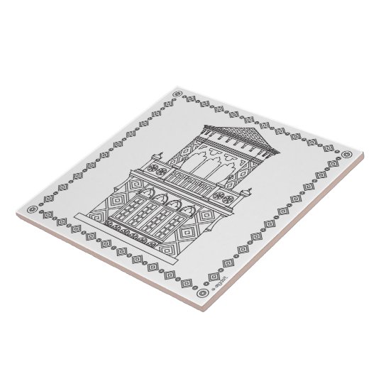 RinglingMuseum Ca'd'Zan Tower Fliese (Seite)