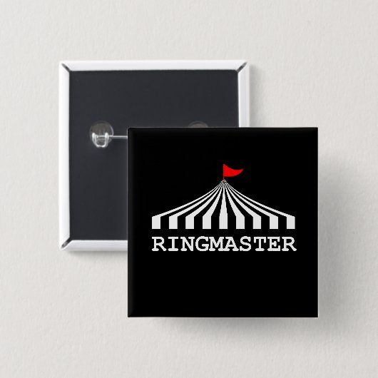 Ringmaster - Circus Showman Ringmaster Button (Vorne & Hinten)