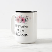 Ringmaster der Shitshow Zweifarbige Tasse (Vorderseite Links)