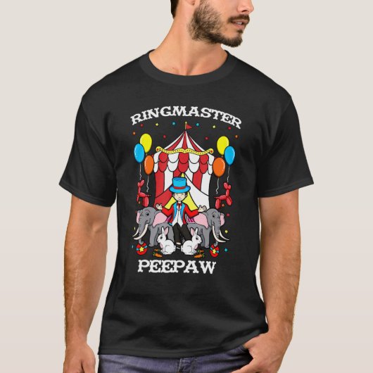Ringmaster Peepaw Circus Event-Mitarbeiter Ringlea T-Shirt (Vorderseite)