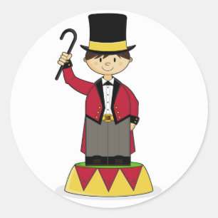 Ringmaster-Sticker Runder Aufkleber