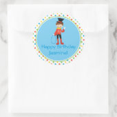 Ringmaster | Thema "Circus" | Personalisiert Runder Aufkleber (Tasche)