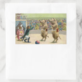 Ringmaster und Circus Rechteckiger Aufkleber (Tasche)