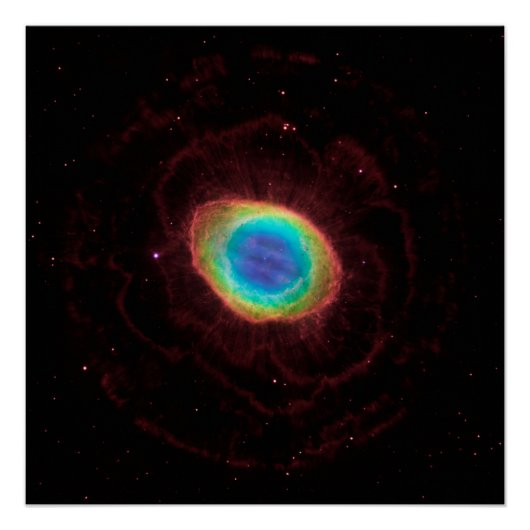 Ringnebel oder NGC 6720 wahre Form Poster (Vorderseite)