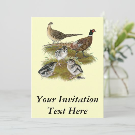 Ringneck Einladung (Stehend Vorderseite)