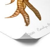 Ringneck Fasan in Flight Print Poster (Ecke)