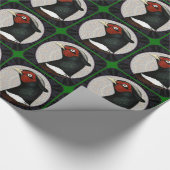 Ringneck Fasan-Kreis Geschenkpapier (Ecke)