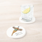 Ringneck Fasan-kundengerechter Untersetzer (Seite)