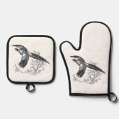 Ringneck Ofenhandschuh & Topflappen-Set (Vorderseite)