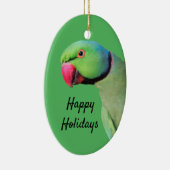 Ringneck Papagei Keramik Ornament (Rechts)
