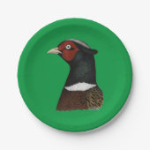 Ringneck Pappteller (Vorderseite)